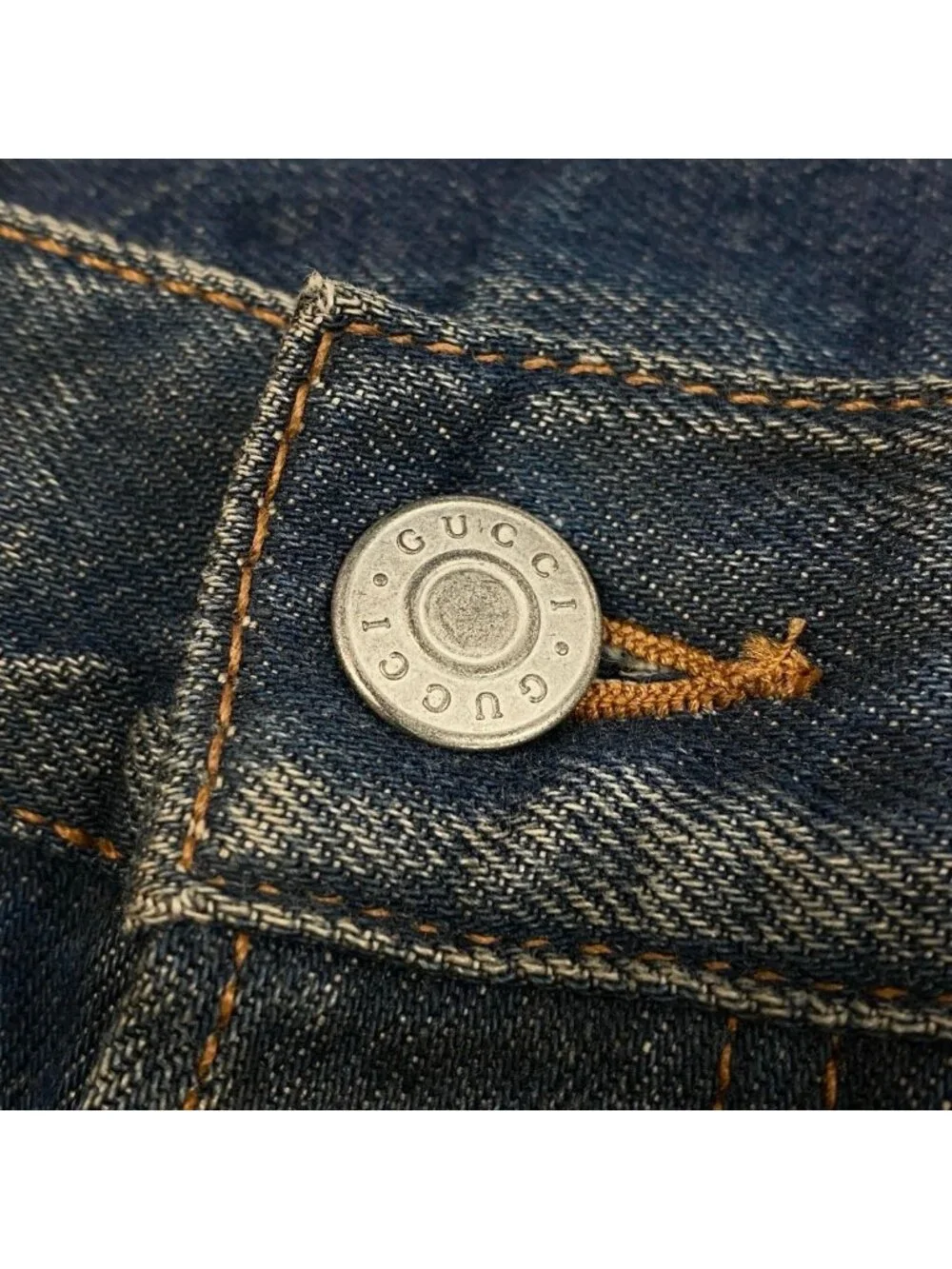 Gucci Dragon Flower Embroidery Vintage Wash Denim Pants Flour Embroidered Jeans
